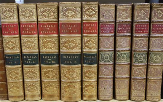 Macaulay, T.B. - History of England, 5 vols, London 1849; Ladys Political Magazine, 4 vols, 1781-1782; Snowman A.K -